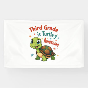 Banderoles Troisième année Turtle-y Incroyable 3e année Retou