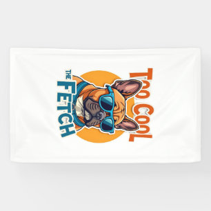 Banderoles Trop Cool pour Fetch Bouledogue Français Lunettes 