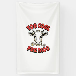 Banderoles Trop Cool Pour Moo T-shirt drôle de vache de conce