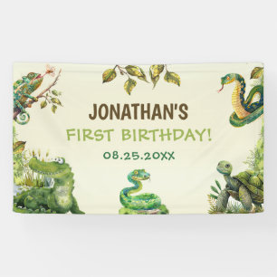 Banderoles Tropical Jungle Reptile Anniversaire de enfant Par