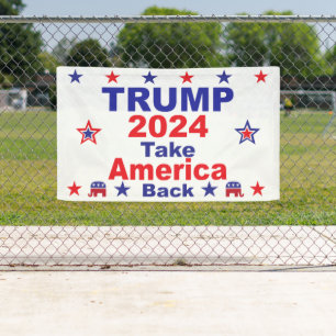 Banderoles TRUMP 2024 Reprendre l'Amérique