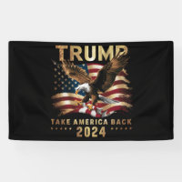 Trump 2024 Reprenez l'Amérique Drapeau Américain T