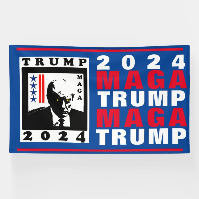 BANDEROLES TRUMP 2024 RWB (Horizontal)