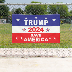 BANDEROLES TRUMP 2024 SAVE AMERICA