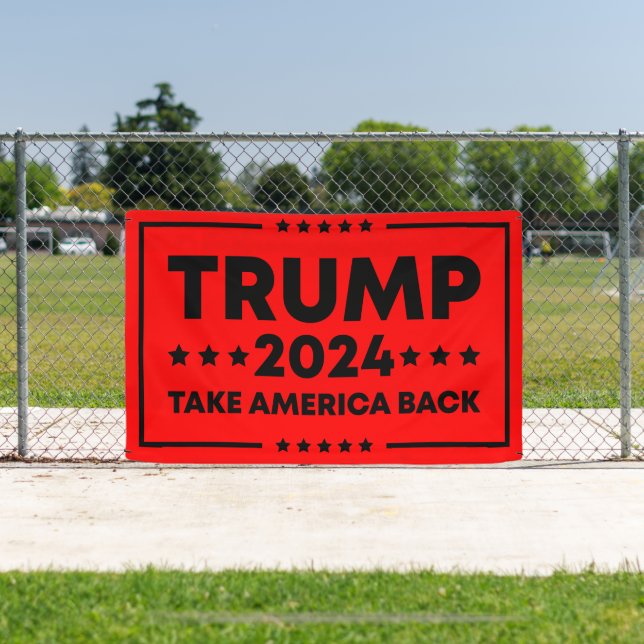 Banderoles Trump 2024 : Trump et l'Amérique (Insitu)