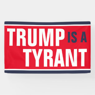 Banderoles Trump est une protestation anti-tarifaire tyranniq