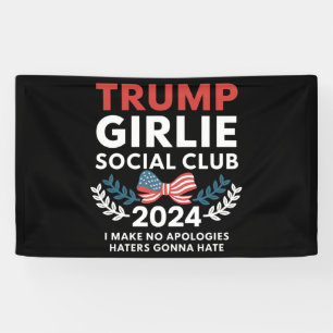 Banderoles Trump Girlie Coquette Social Club Bow Election