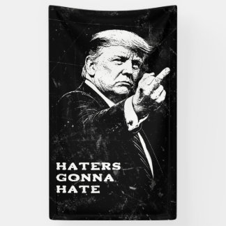 Banderoles Trump Middle Finger 2026 Meme Funny