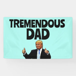 BANDEROLES TRUMP PAPA BANNIER DE FÊTE D'ANNIVERSAIRE