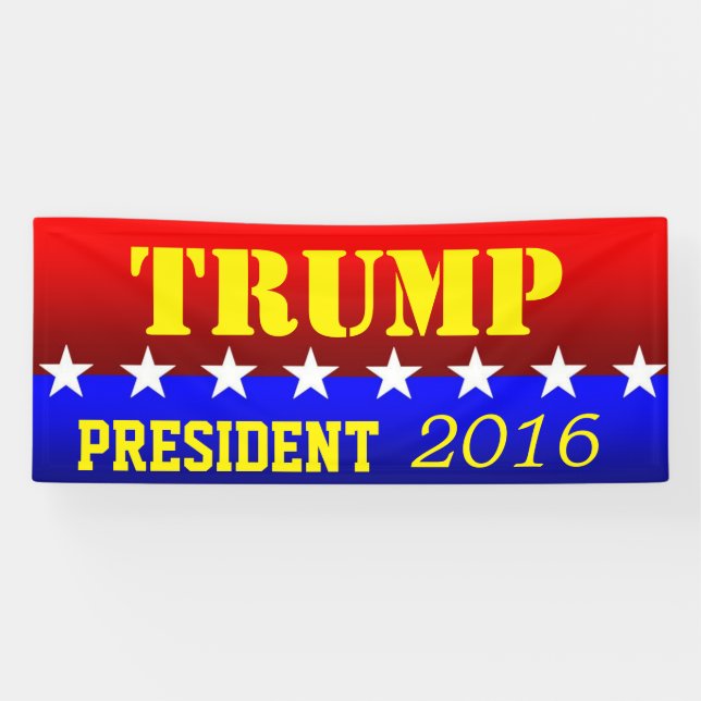 Banderoles TRUMP pour le président (Horizontal)