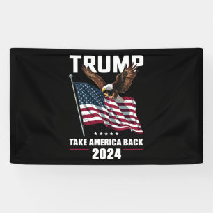Banderoles Trump Reprenez l'Amérique Élection Américaine 2024