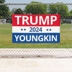 Banderoles Trump Youngkin 2024