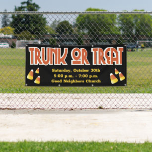 Banderoles Trunk Ou Treat Candy Corn Community Event