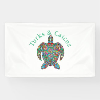 Banderoles Tur Caicos Tortue Tribal