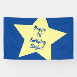 Banderoles Twinkle Little Star Cute 1er Anniversaire Thème de