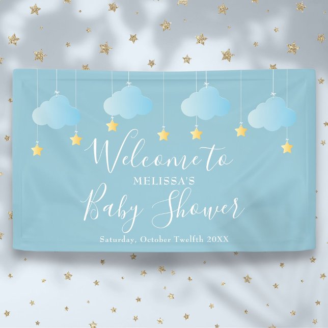 Banderoles Twinkle Sprinkle Baby Sprinkle Douche Bienvenue (Twinkle Sprinkle Baby Sprinkle Shower Welcome Banner)