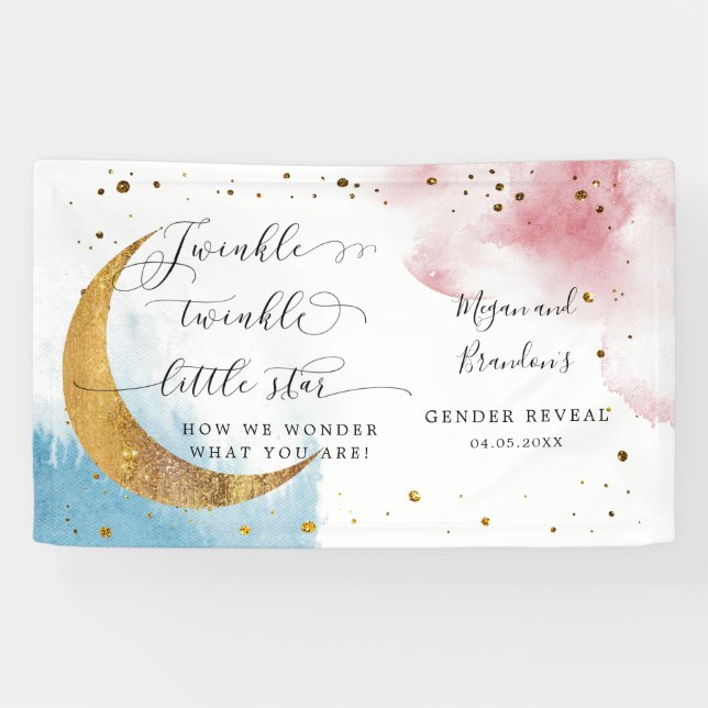 Banderoles Twinkle Twinkle Little Star Genre Reveal (Horizontal)