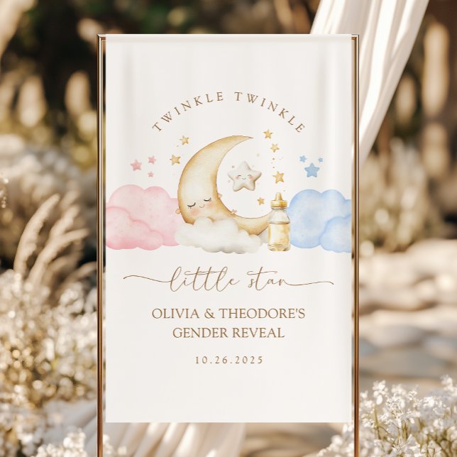 Banderoles Twinkle Twinkle Little Star Révélation du Sexe de  (Créateur téléchargé)