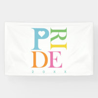 TYPOGRAPHIE DE FIERTÉ COLORÉE ET LUMINEUSE