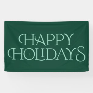 Banderoles Typographie de la serif de Happy Holidays moderne