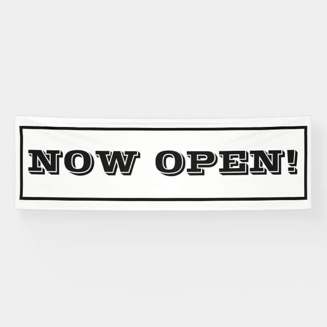 Banderoles Typographie de promotion d'entreprise simple maint (Horizontal)