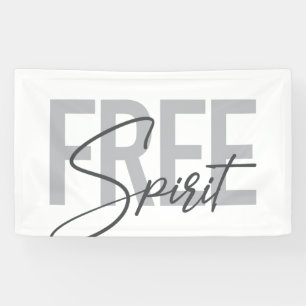Banderoles Typographie moderne, simple, cool de Free Spirit