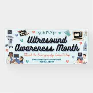 Banderoles Ultrasound Awareness Month Banner