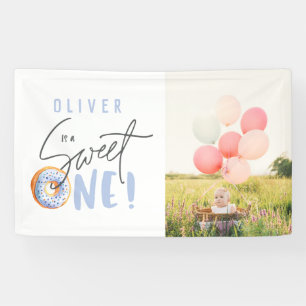 Banderoles Un 1er anniversaire de fête de beignet