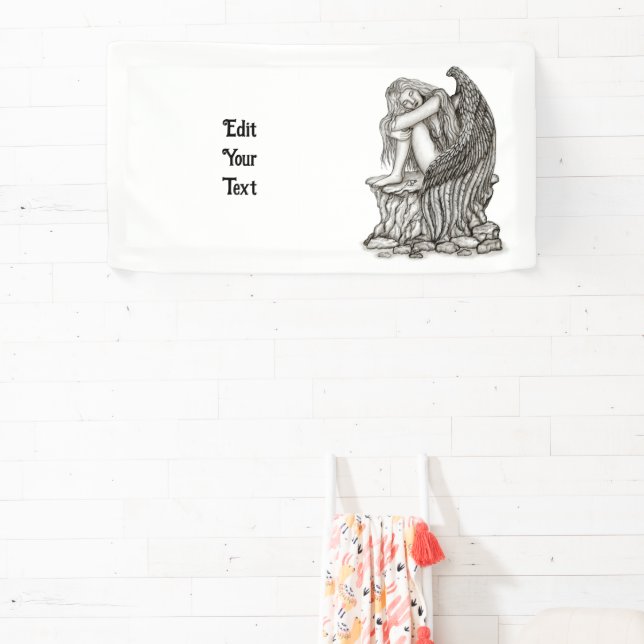 Banderoles Un ange endormi sur la pierre (Insitu)