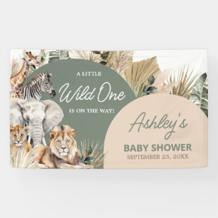 Banderoles Un Baby shower Safari Un Peu Sauvage
