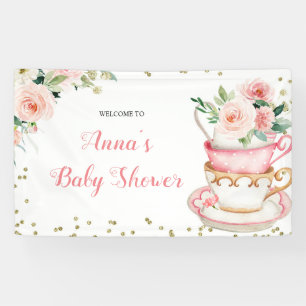 Banderoles Un bébé brasse le Baby shower de la fête du th
