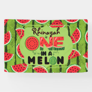 Banderoles UN dans Melon Watermelon 1er anniversaire