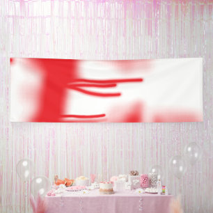 Banderoles Un design graphique avec sha rouge et orange audac