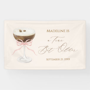 Banderoles Un panneau de bienvenue d'anniversaire Martini Un 