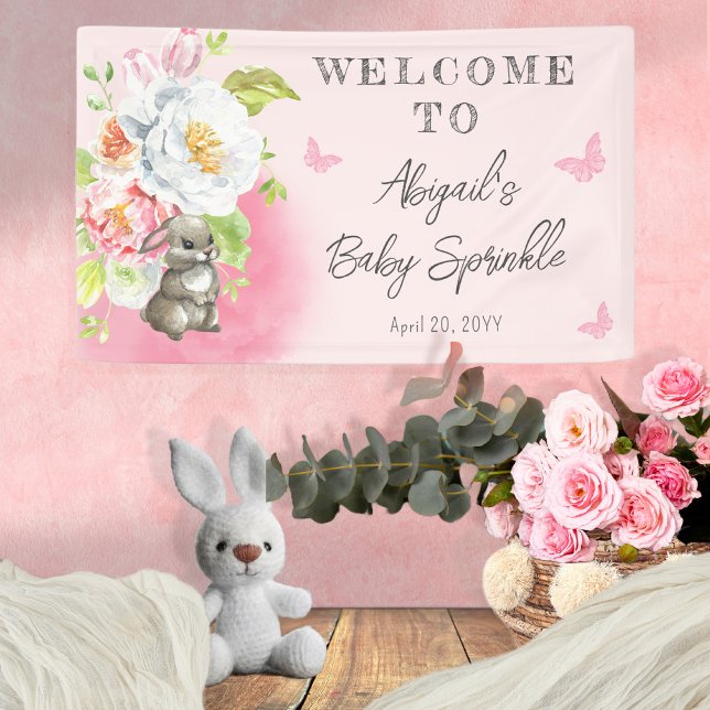 Banderoles Un Petit Lapin Doux Bébé Bracelet Bienvenue (Créateur téléchargé)