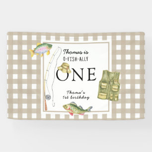 Banderoles Un petit pêcheur fête d'anniversaire