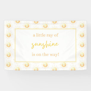 Banderoles Un petit rayon de soleil est sur le Baby shower Wa