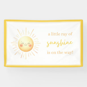 Banderoles Un petit rayon de soleil est sur le Baby shower Wa