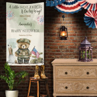 Un Petit Soldat Boy Teddy Bear Baby shower