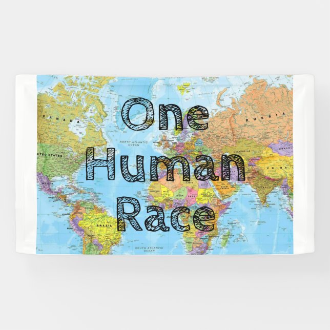 Banderoles Une race humaine (Horizontal)