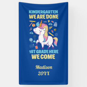Banderoles Unicorn Kindergarten Graduation 1ère année
