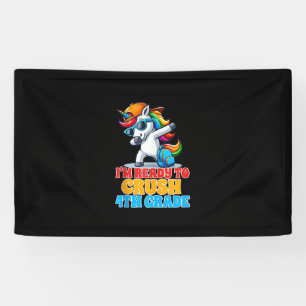 Banderoles Unicorne de 4e année Je suis prêt à écraser la fou