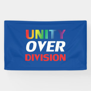 Banderoles Unité sur division, rouge, blanc, bleu, lgbtq lgbt