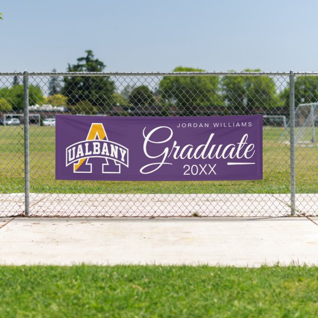 Banderoles Université d'Albany | Graduate Class of (En situation)