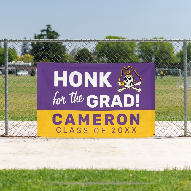 Banderoles Université de Caroline de l'Est | Pirates écus (Insitu)