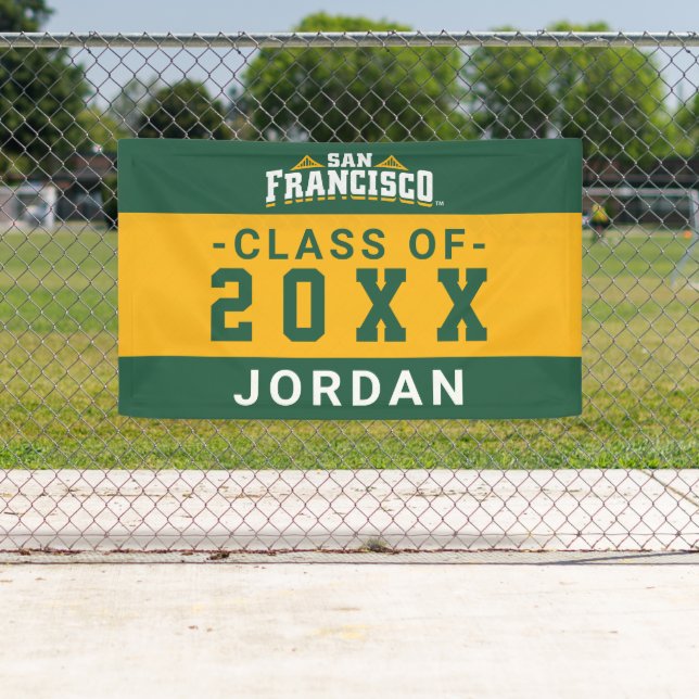 Banderoles Université de San Francisco | Classe de fin d'étud (En situation)