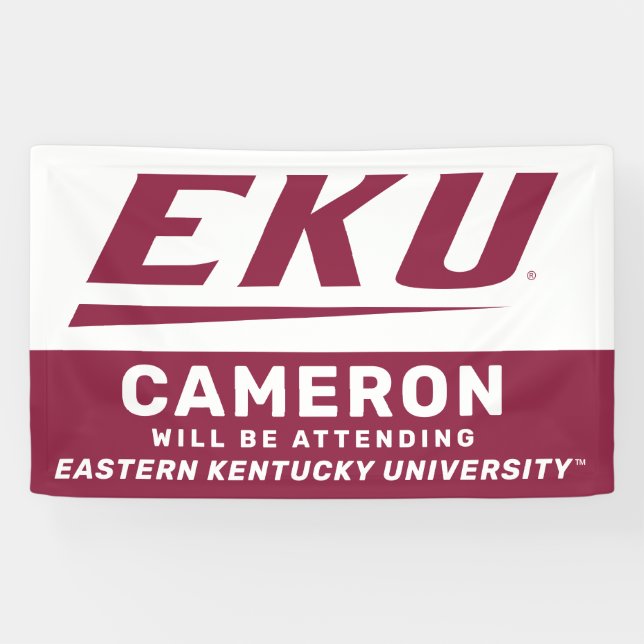 Banderoles Université du Kentucky oriental | EKU (Horizontal)