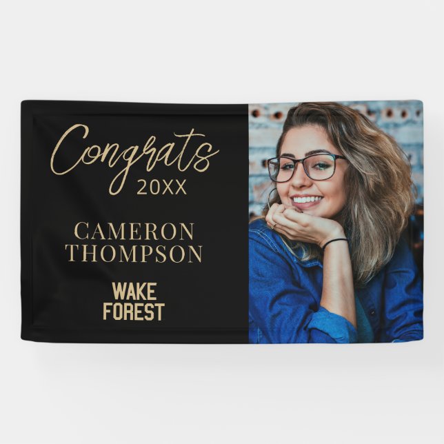 Banderoles Université Wake Forest | Wake Forest (Horizontal)