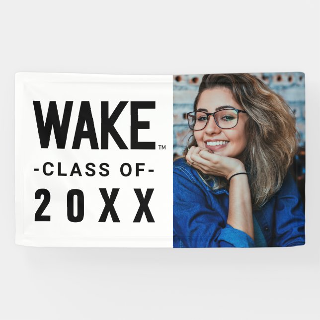 Banderoles Université Wake Forest | Wordmark Wake (Horizontal)