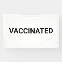 Vacciné, noir blanc personnalisable